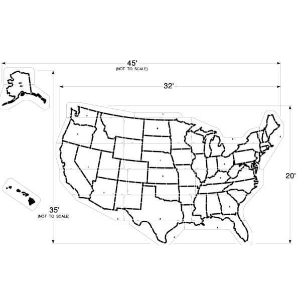 Newstripe US Map Playground Stencil