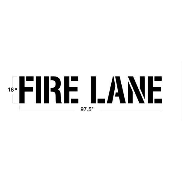 Newstripe Fire Lane Stencils