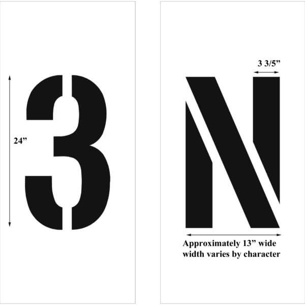 Newstripe Individual Letters 1/8 inch (125mil) A-L