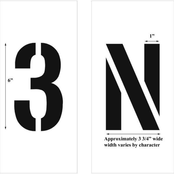 Newstripe Individual Letters 1/16 inch(63mil) A-L