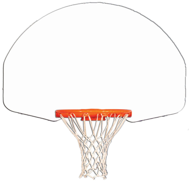 Fan-Shaped Rear Mount White Backboard