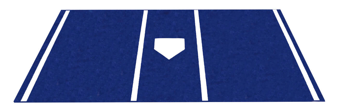 Pro Turf Home Plate Mat - 6'X12' Blue