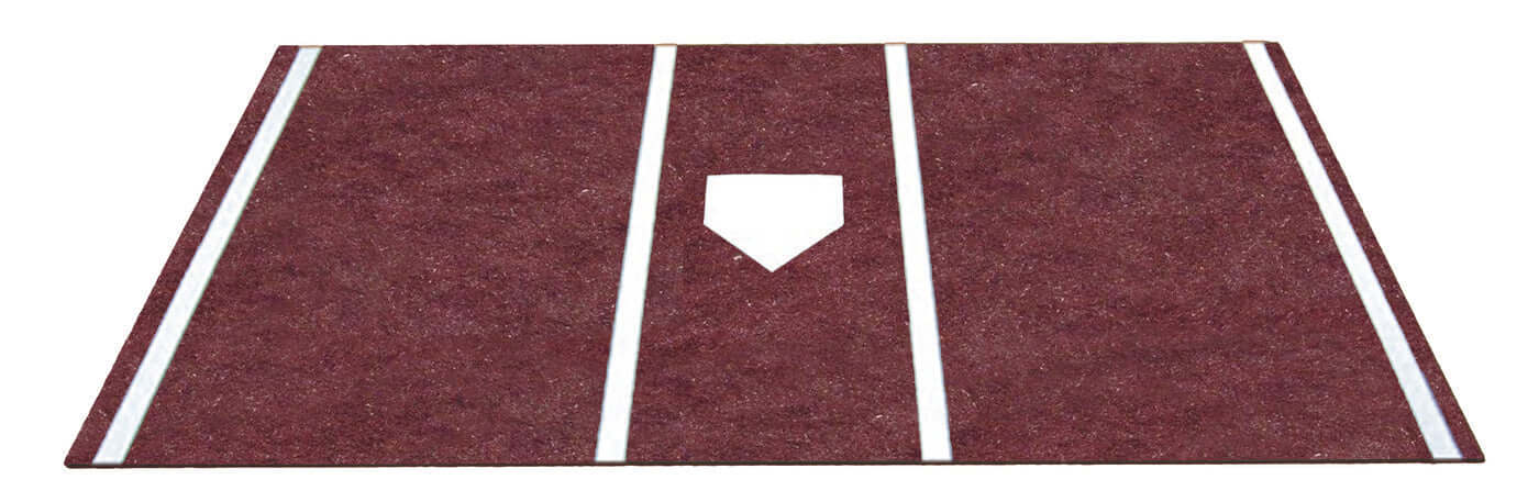 Pro Turf Home Plate Mat - 6'X12' Brown