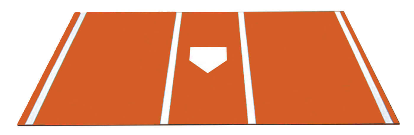 Pro Turf Home Plate Mat - 6'X12' Orange