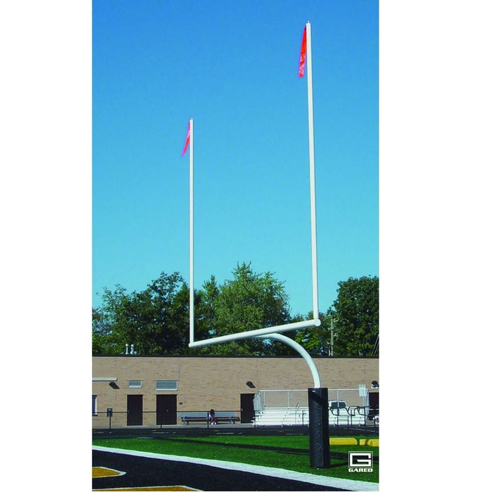 Gared High School 5-9/16" O.D. Football Goalpost, Surface Mount