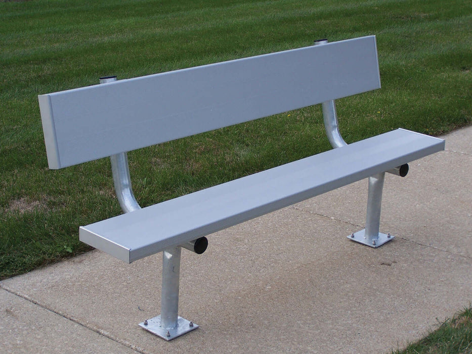 8' Permanent Team Bench