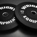 Wright Equipment Econ Black Bumper Plate (PAIRS) - Show Me Weights