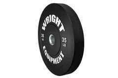 Wright Equipment Econ Black Bumper Plate (PAIRS) - Show Me Weights