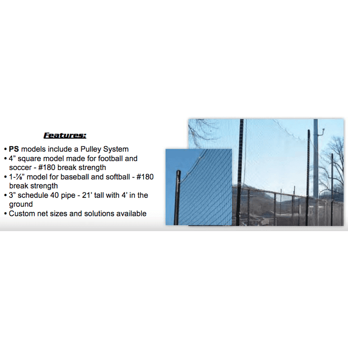 Fisher Athletic 1 7/8" SQ Sports Field Netting