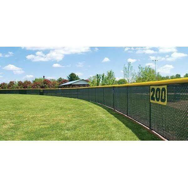 Fisher Athletic 100' Yellow Corrugated Fence Top BBC100Y