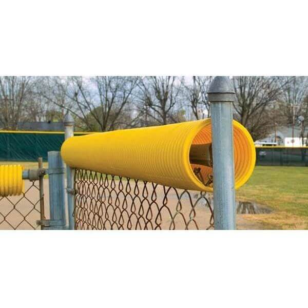 Fisher Athletic 100' Yellow Corrugated Fence Top BBC100Y