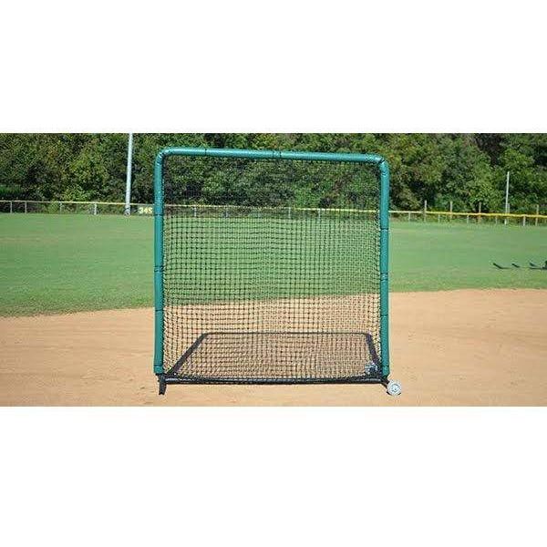Fisher Athletic 8' x 8' Pro Series Infield Protector Screen w/ Wheels IP88W