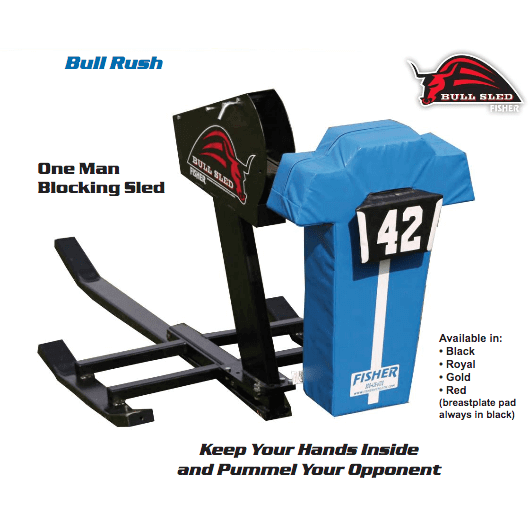 Fisher Athletic Bull Rush 1 Man Football Blocking Sled 9910