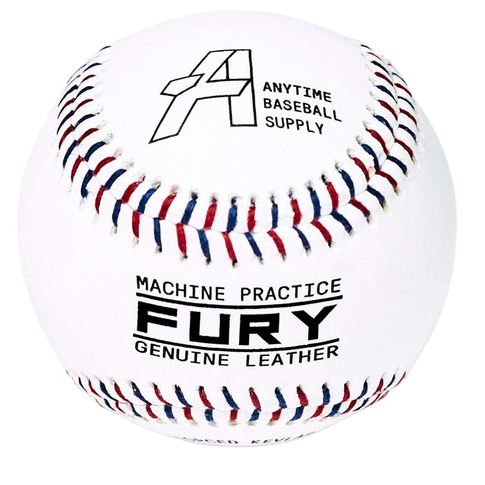 Fury Leather Pitching Machine Baseballs - 1 Dozen