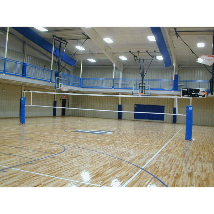 Gared 3 1/2" OD Rallyline Scholastic Telescopic One-Court Volleyball System