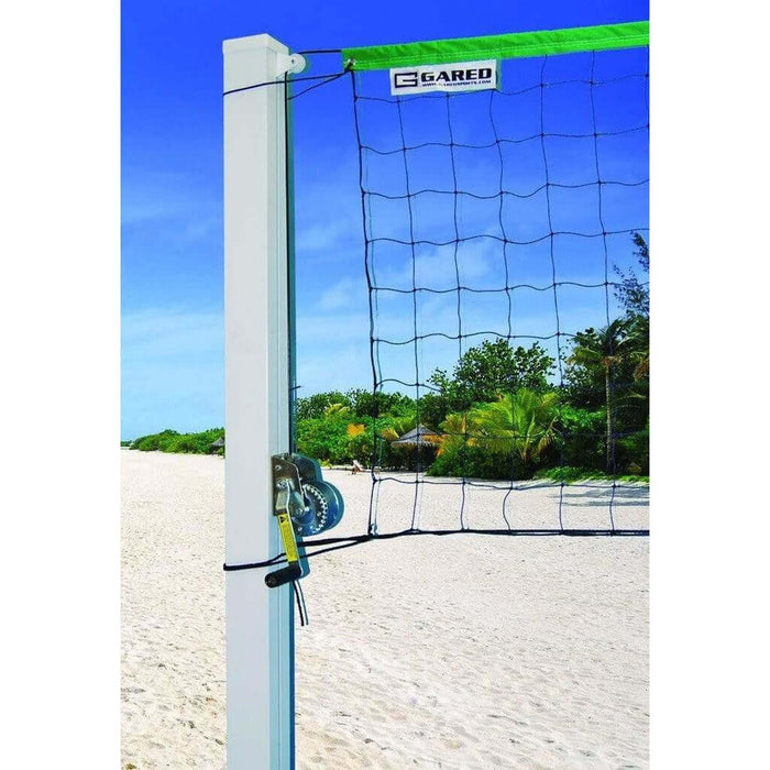 Gared 4" SideOut Square Aluminum Outdoor Volleyball Net System