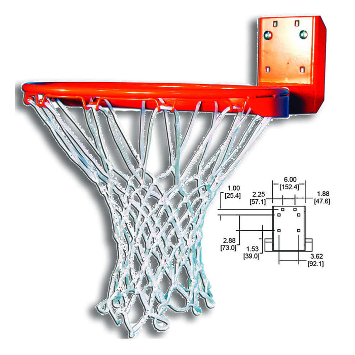 Gared Rear-Mount Institutional Fixed Basketball Rim
