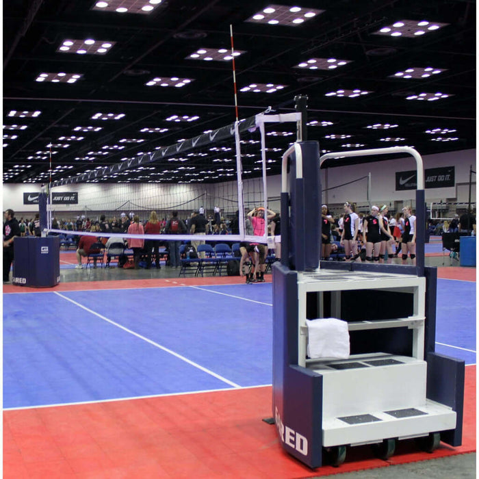 Gared GoCourt One-Court Portable Volleyball Net System w/ Ref Stand