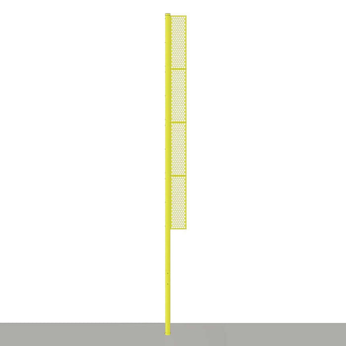 Jaypro Baseball Foul Poles - Professional (30') - (Surface Mount) (Yellow) BBFP-30SM