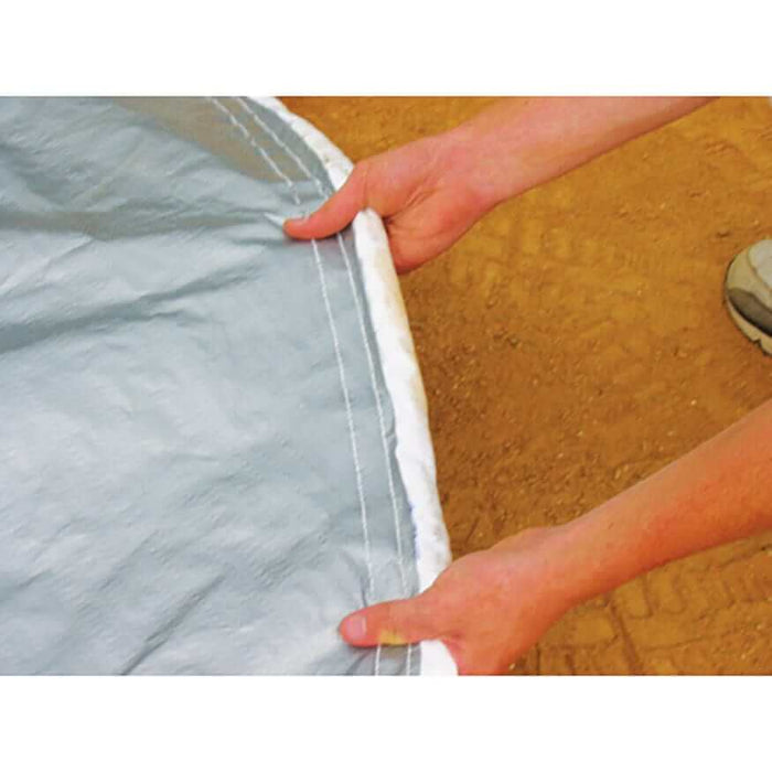 Jaypro Baseball Tarp with Weighted Hem (18' Round - 6 oz. Polyethylene) WWMC