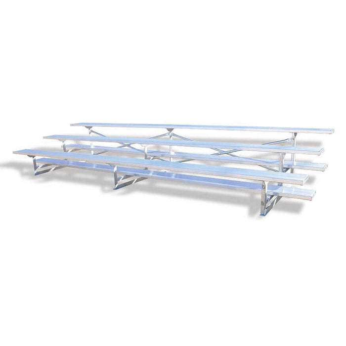 Jaypro Bleacher - 15' (3 Row - Single Foot Plank) - All Aluminum BLCH-3AL