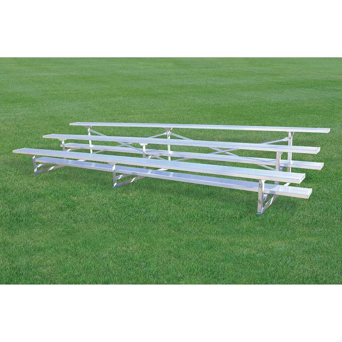 Jaypro Bleacher - 15' (3 Row - Single Foot Plank) - Standard, Outdoor BLCH-3