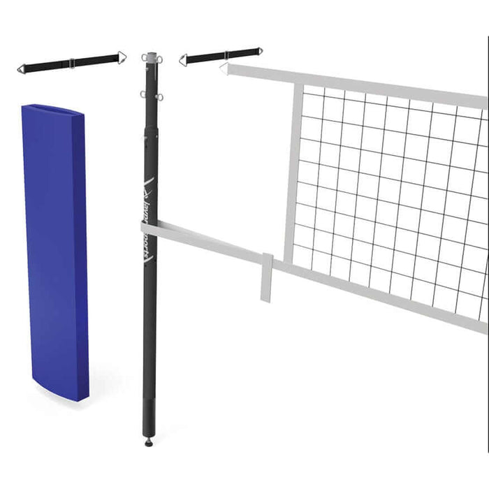 Jaypro Carbon Ultralite Volleyball Net Center Upright System (3 in. Floor Sleeve) PVBC-950