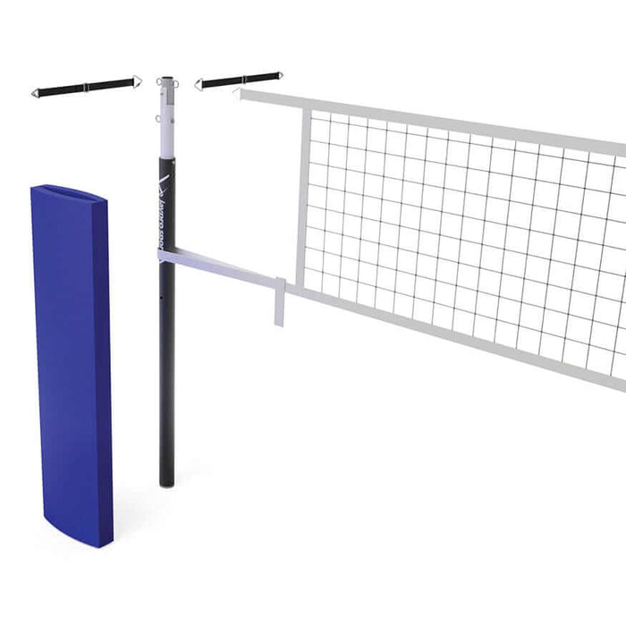 Jaypro FeatherLite Volleyball Net Center Upright System (2 in. Floor Sleeve - Canadian) PVBC-550