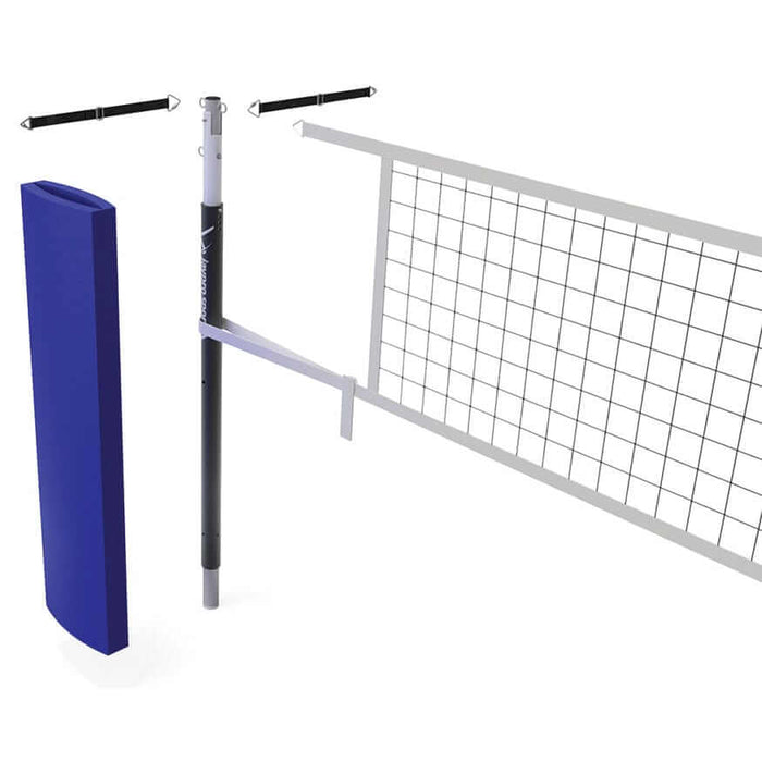 Jaypro FeatherLite Volleyball Net Center Upright System (3 in. Floor Sleeve) PVBC-450