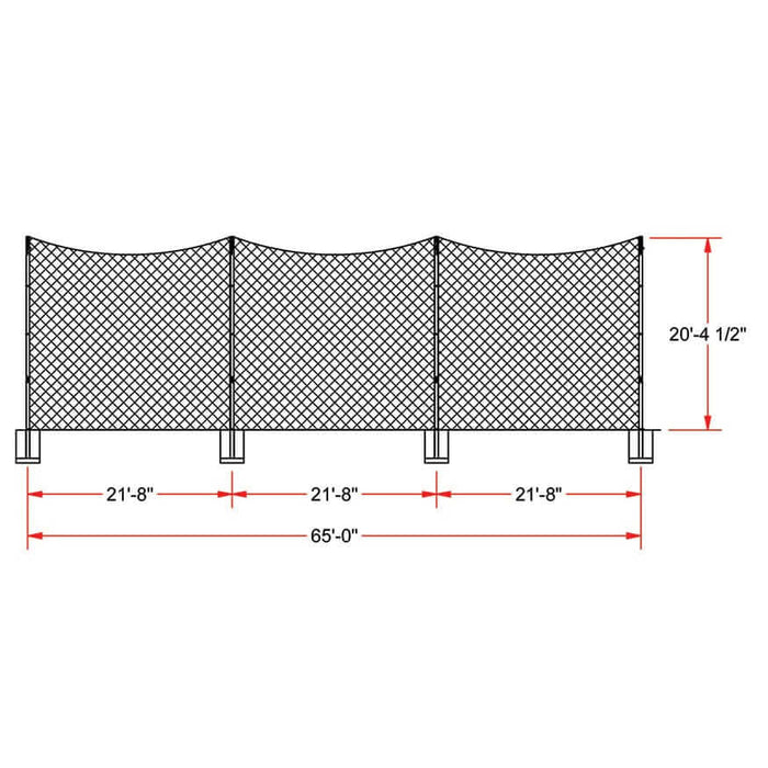 Jaypro FieldPro Soccer Net System FNSB-65