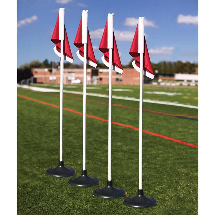 Jaypro Premium Corner Flags with Rubber Base (Set of 4) RBF-4