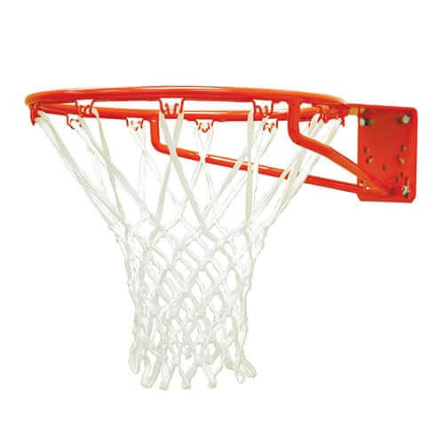 Jaypro Straight Post Basketball System (4-1/2" Pole with 4' Offset) 56"W x 36"H Aluminum Fan Backboard