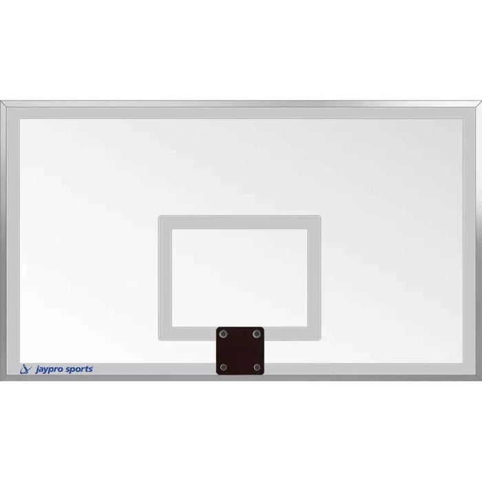 Jaypro Titan Basketball System (6"x 6" Pole with 4' Offset) 72" Glass Backboard (Surface Mount)