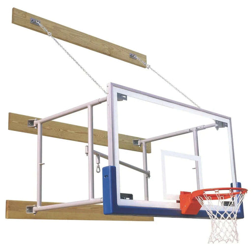 Bison Inc.Bison 4′-6′ Side Fold Competition Wall Mounted Basketball HoopPKG46SFRG