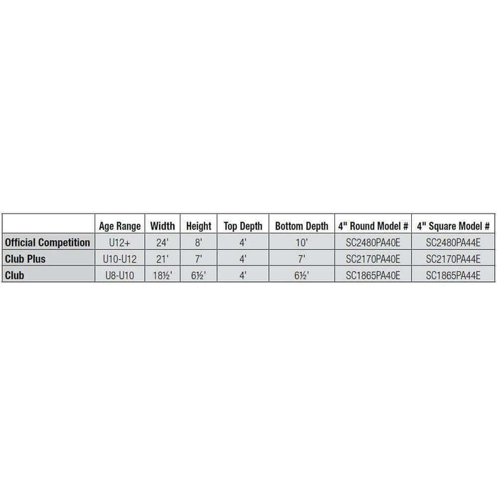 Bison IncBison 4″ Square ShootOut Value Portable Aluminum Soccer Goals (Pair)SC1865PA44E