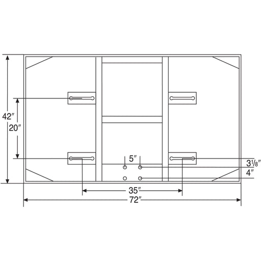 Bison IncBison 42″ x 72″ Extended Life Short Glass Conversion Backboard BA42XLCBA42XLC
