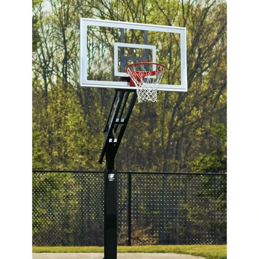Bison Inc.Bison Ultimate HangTime Clear 6″ Adjustable In-Ground Basketball Hoop