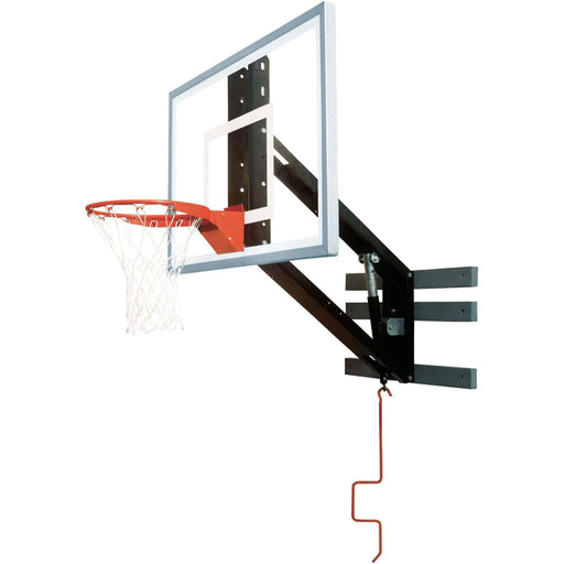 Bison IncBison Zip Crank Adjustable Glass Wall Mounted Basketball Hoop PKG300PKG300