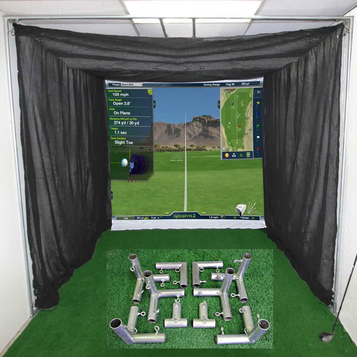 Cimarron SportsCimarron 10'x10'x10' Masters Simulator Net with Frame KitMasters Simulator Net with Frame Kit