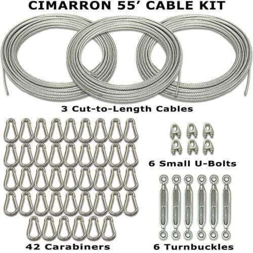 Cimarron SportsCimarron Sports 55' Indoor Batting Cage Cable Kit CM-55CABKITCM-55CABKIT