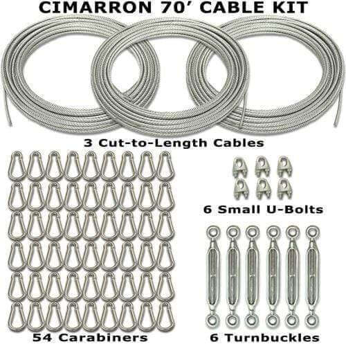 Cimarron SportsCimarron Sports 70' Indoor Batting Cage Cable Kit CM-70CABKITCM-70CABKIT
